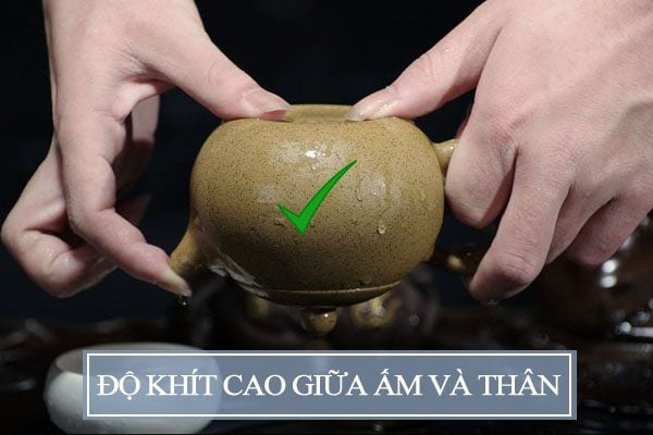 Độ khít cao giữa nắp ấm và thân ấm tạo nên sự hoàn hảo cao độ.